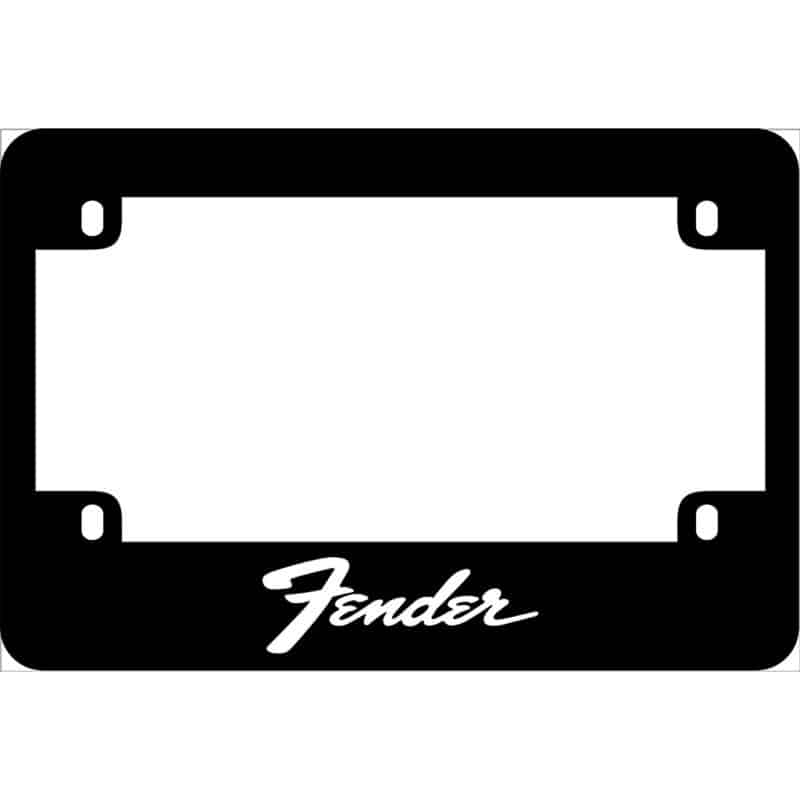 Fender Logo Motorcycle License Frame