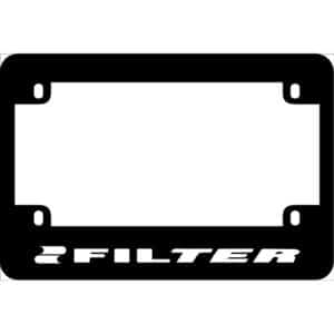 Filter Band Logo Motorcycle License Frame