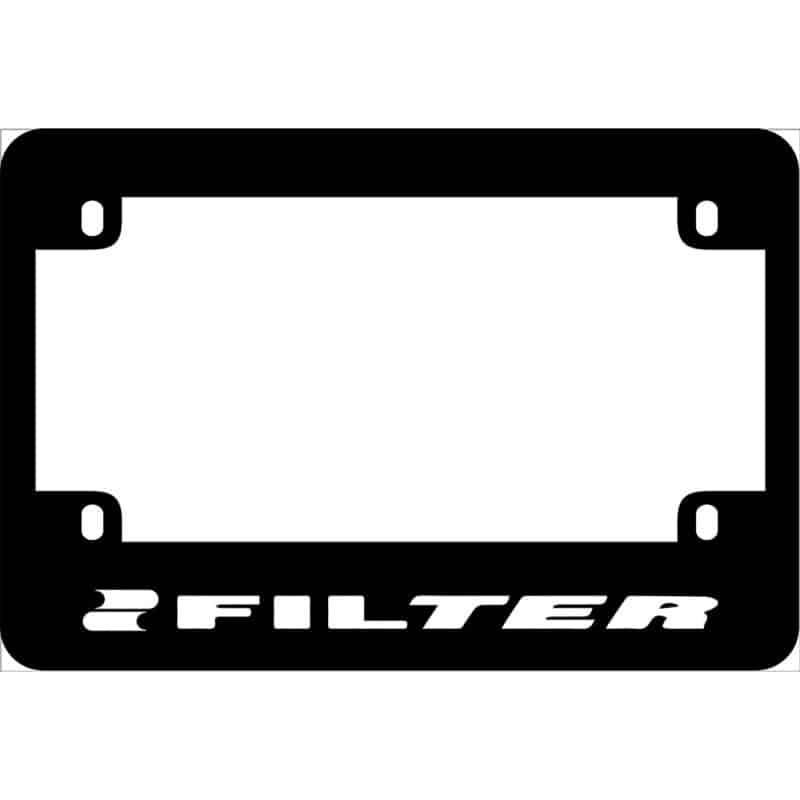 Filter Band Logo Motorcycle License Frame