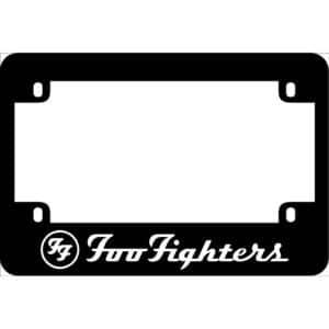 Foo Fighters Band Logo Motorcycle License Frame