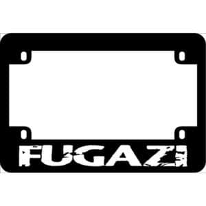 Fugazi Logo Motorcycle License Frame