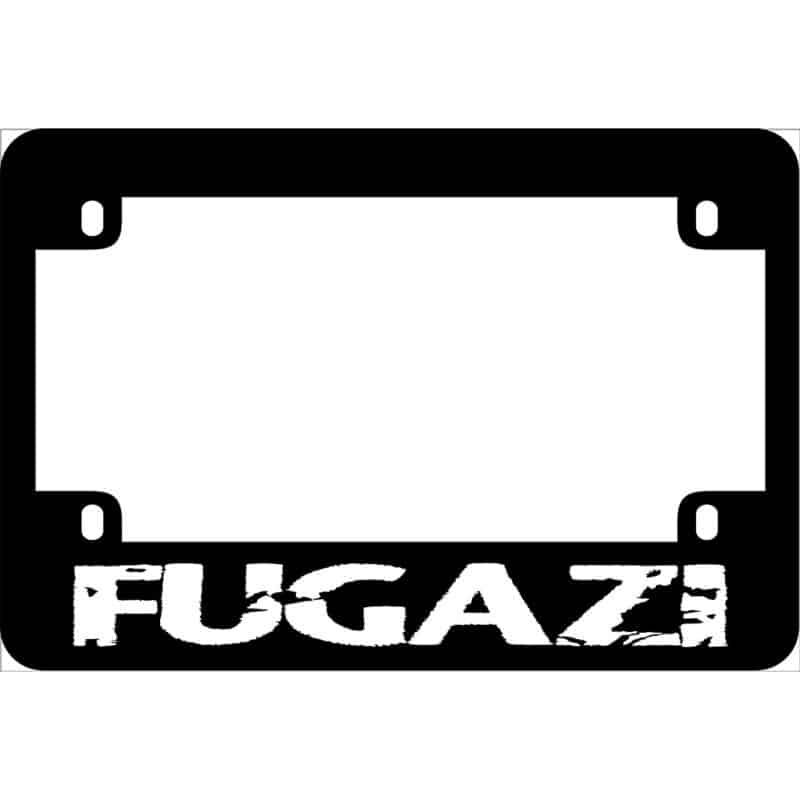 Fugazi Logo Motorcycle License Frame