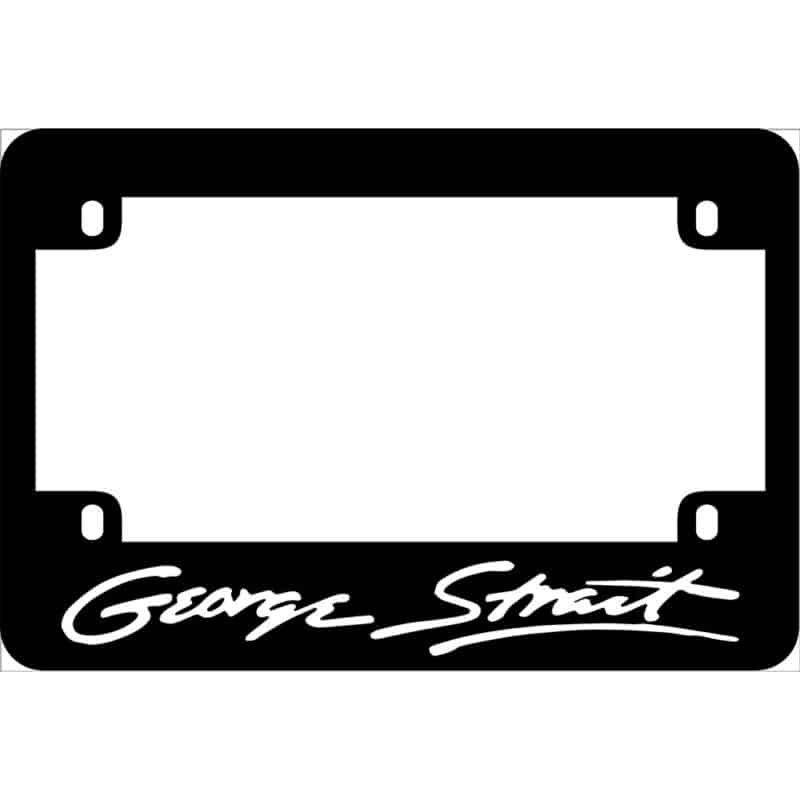 George Strait Motorcycle License Frame