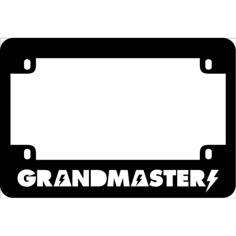 Grandmaster Flash Motorcycle License Frame