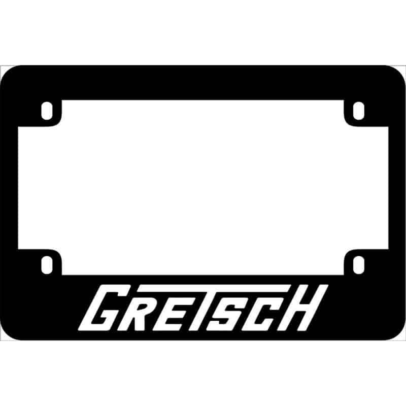 Gretsch Logo Motorcycle License Frame