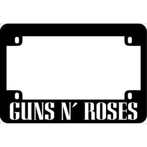 Guns N Roses Motorcycle License Frame