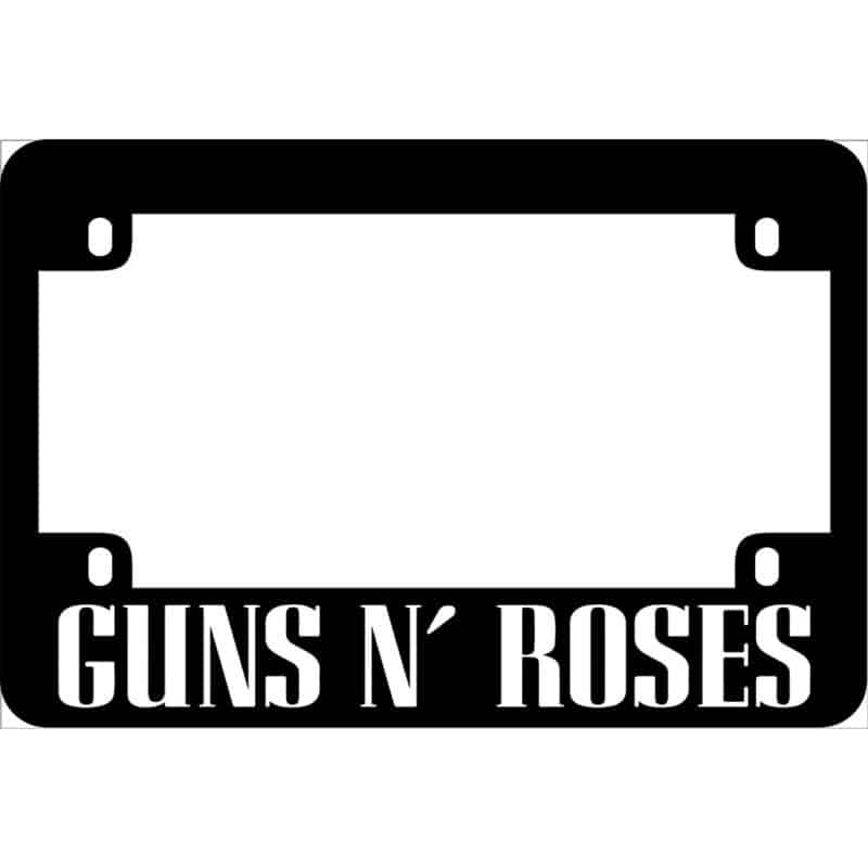 Guns N Roses Motorcycle License Frame