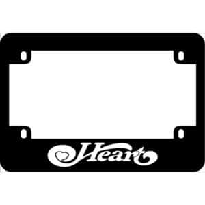 Heart Band Logo Motorcycle License Frame