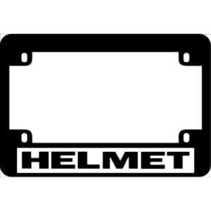 Helmet Band Logo Motorcycle License Frame