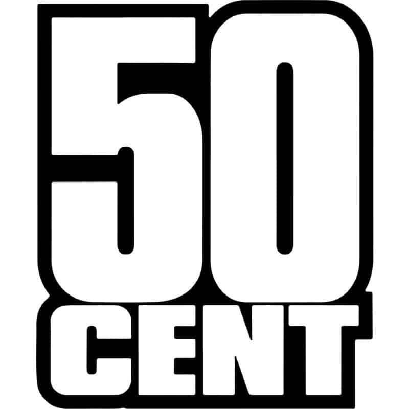 50 Cent Logo Decal Sticker