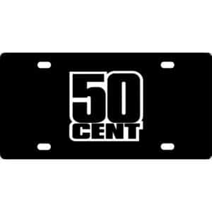 50 Cent Logo License Plate