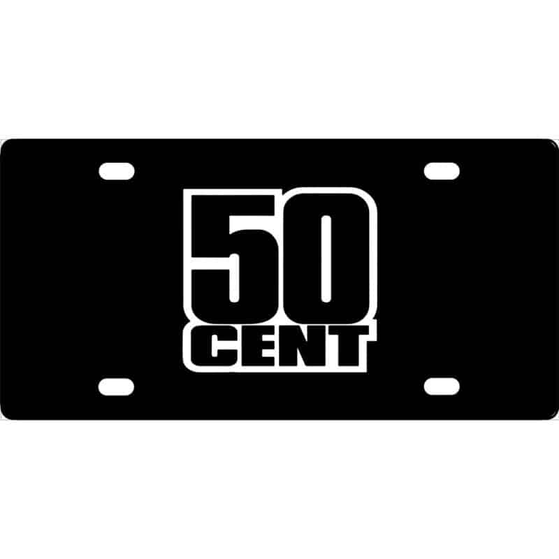 50 Cent Logo License Plate