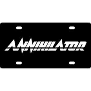 Annihilator Band Logo License Plate