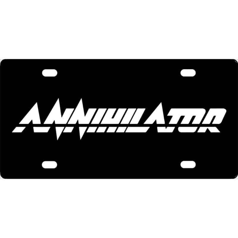 Annihilator Band Logo License Plate