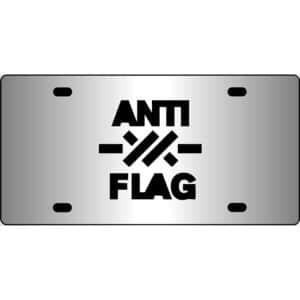 Anti Flag Band Logo Mirror License Plate