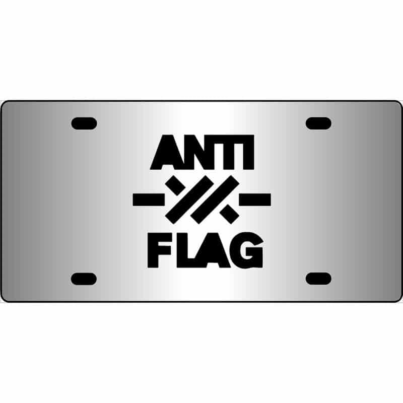 Anti Flag Band Logo Mirror License Plate