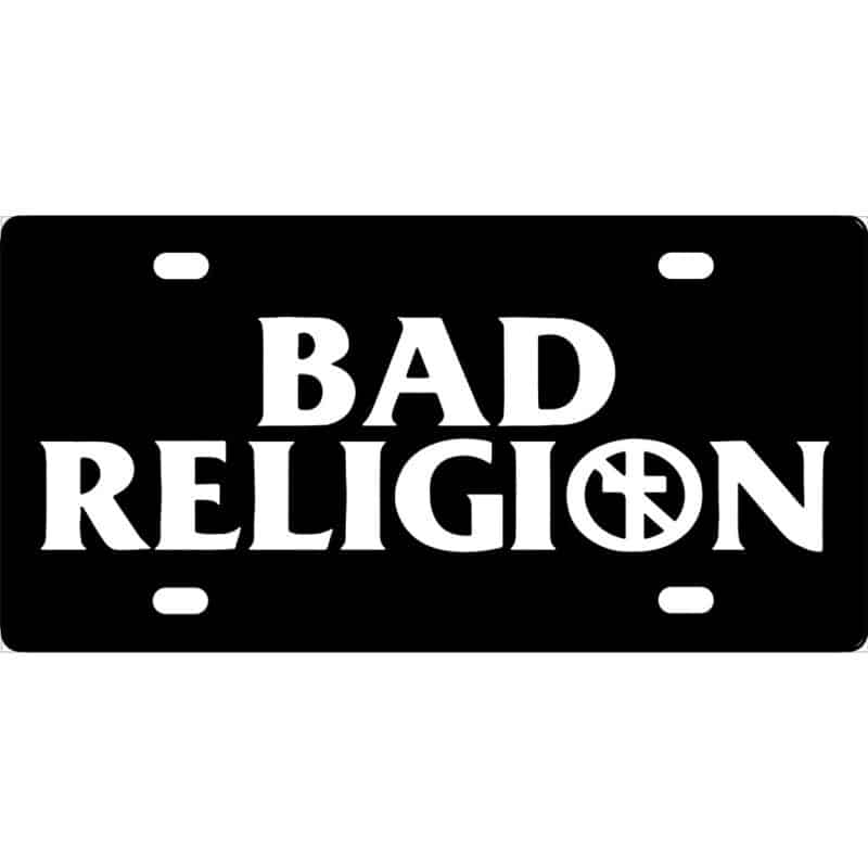 Bad Religion Band Logo License Plate