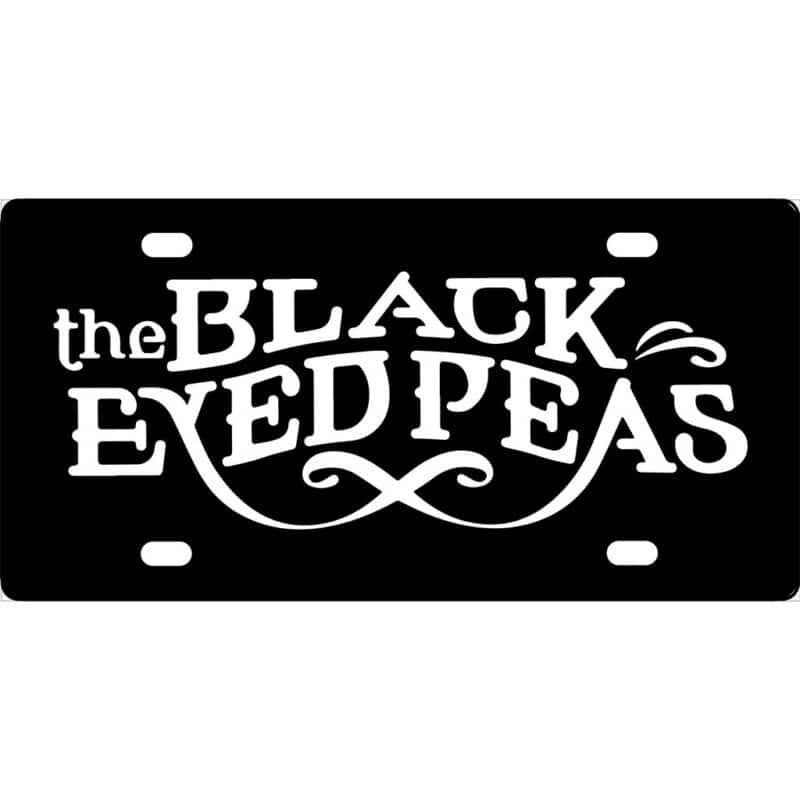 Black Eyed Peas Logo License Plate