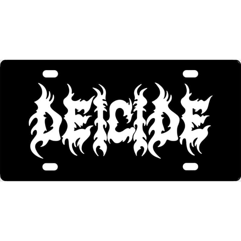 Deicide Band Logo License Plate