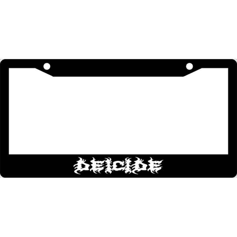 Deicide Band Logo License Plate Frame