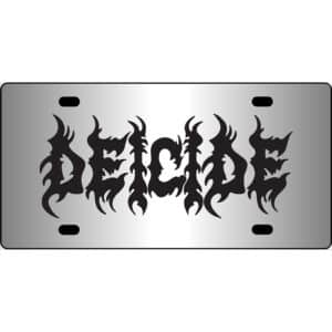 Deicide Band Logo Mirror License Plate