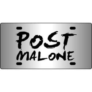 Post Malone Mirror License Plate