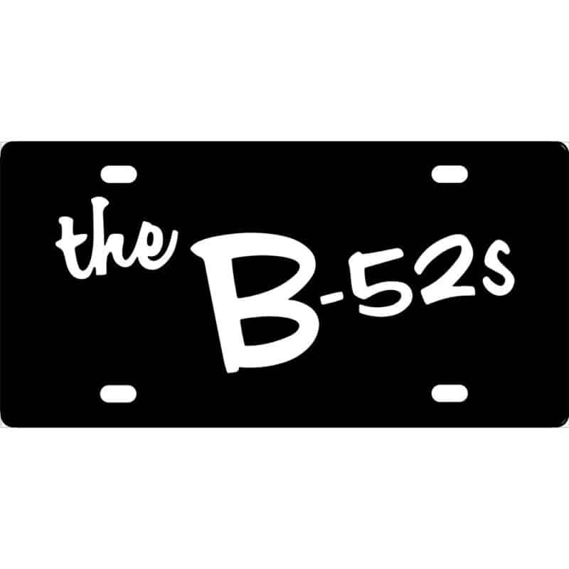 B-52's Band Logo License Plate