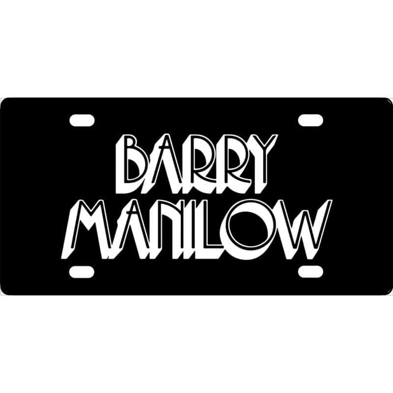 Barry Manilow License Plate