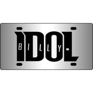 Billy Idol Mirror License Plate