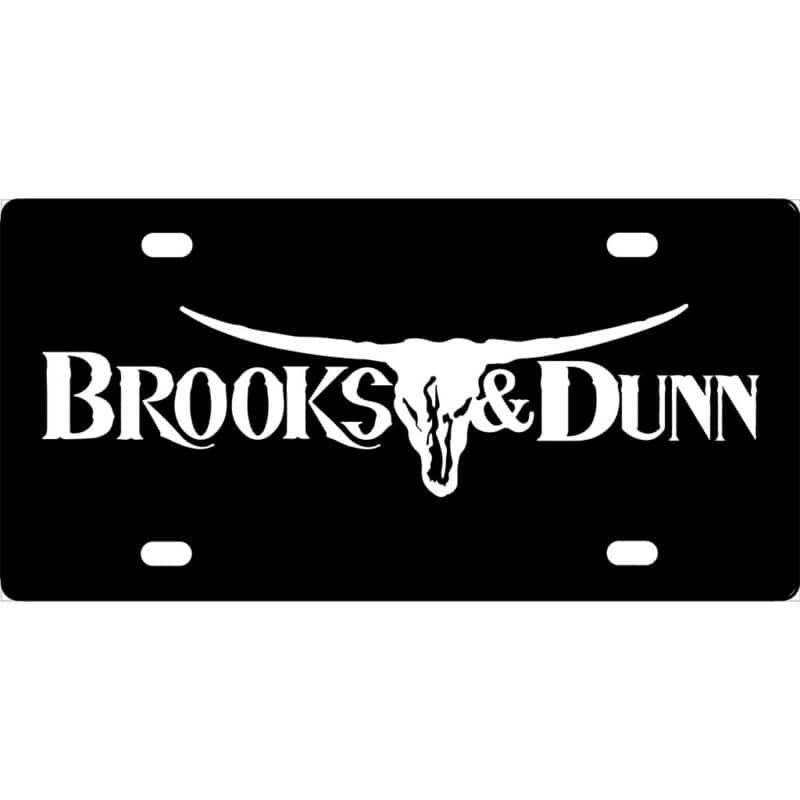 Brooks & Dunn Logo License Plate