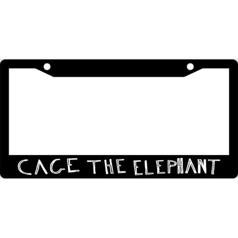 Cage The Elephant Logo License Plate Frame