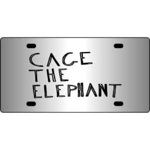 Cage The Elephant Logo Mirror License Plate