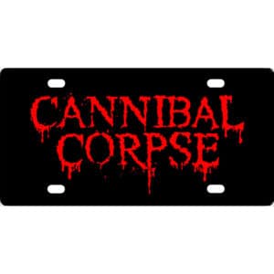 Cannibal Corpse Band Logo License Plate