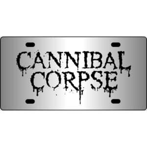 Cannibal Corpse Band Logo Mirror License Plate