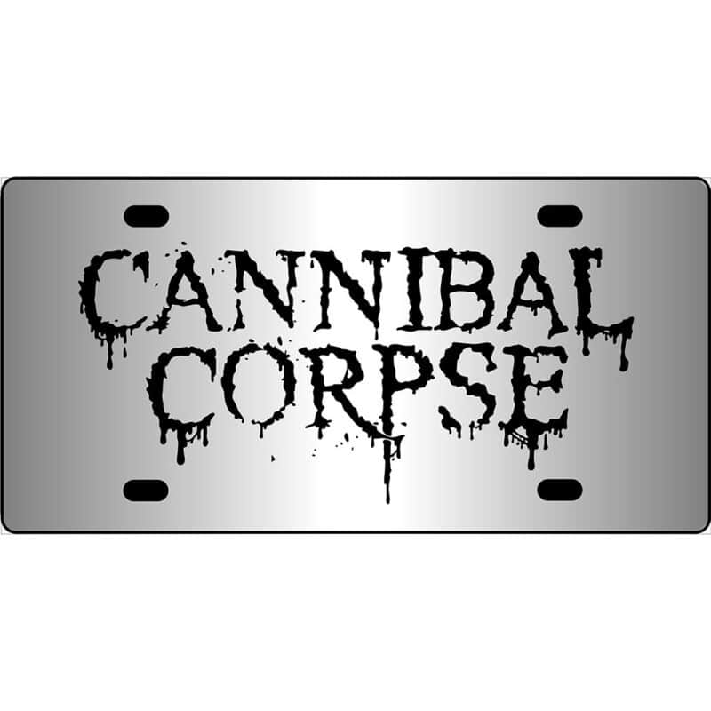 Cannibal Corpse Band Logo Mirror License Plate