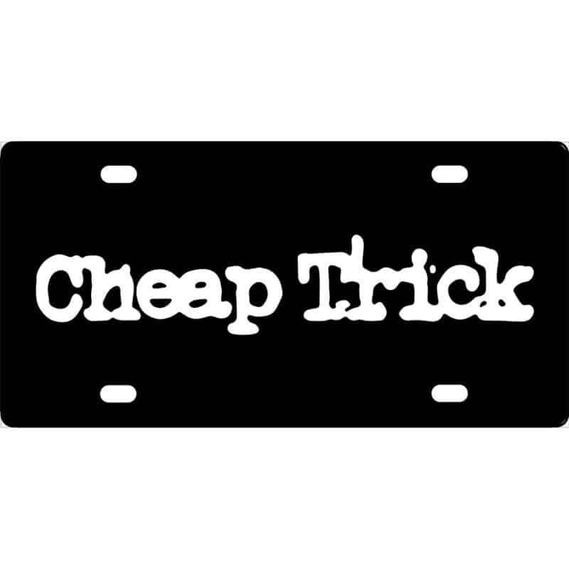 Cheap Trick Logo License Plate