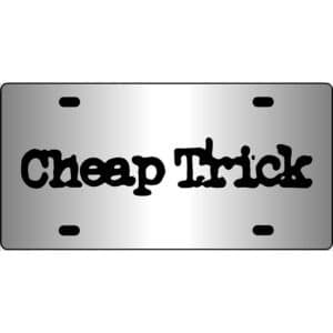 Cheap Trick Logo Mirror License Plate