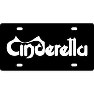 Cinderella Band Logo License Plate