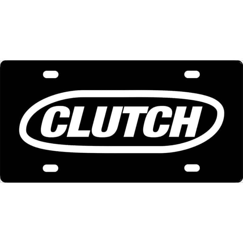 Clutch Band Logo License Plate