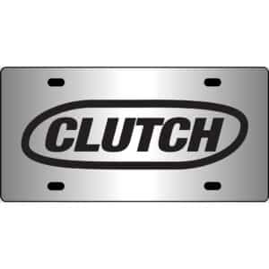 Clutch Band Logo Mirror License Plate