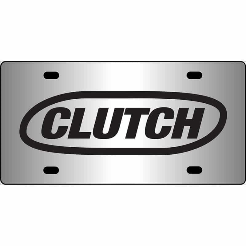 Clutch Band Logo Mirror License Plate