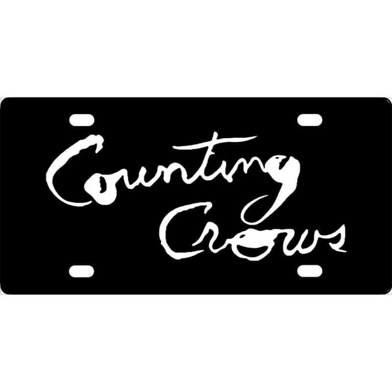 Counting Crows Band Logo License Plate