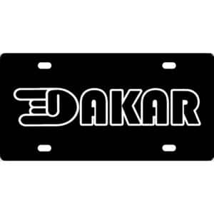 Dakar Band Logo License Plate