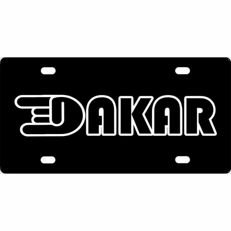 Dakar Band Logo License Plate