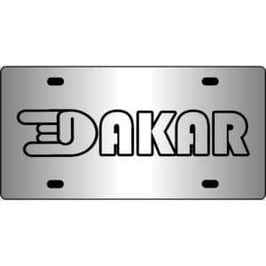 Dakar Band Logo Mirror License Plate