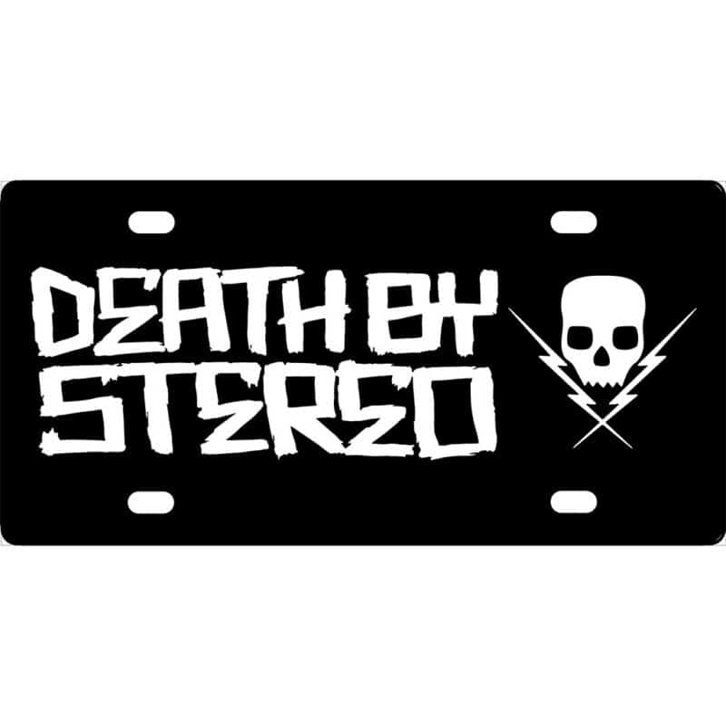 Death By Stereo Band Logo License Plate