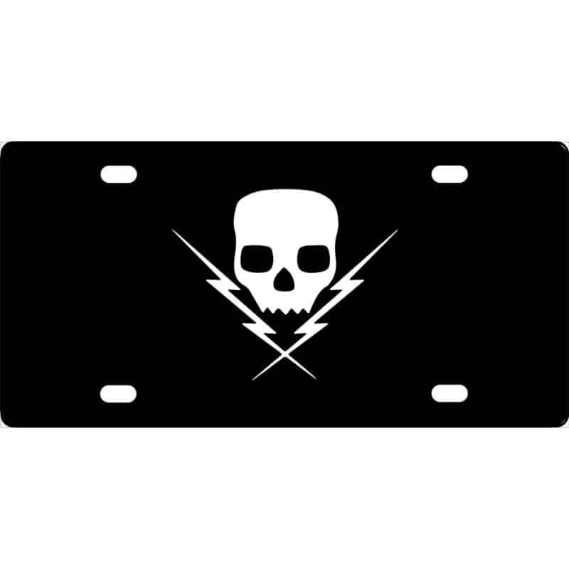 Death By Stereo Band Symbol License Plate