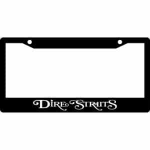 Dire Straits Logo License Plate Frame