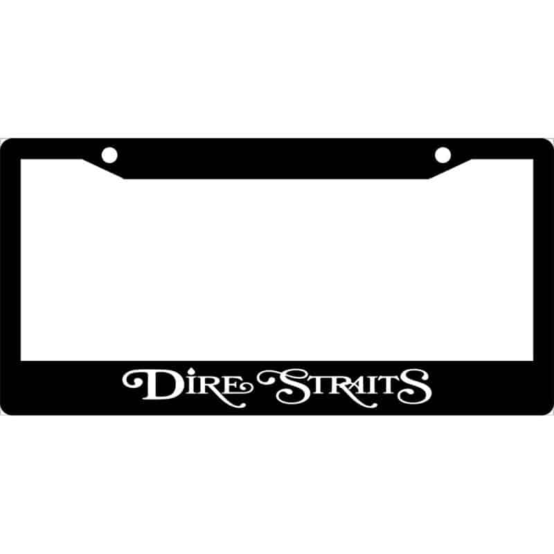 Dire Straits Logo License Plate Frame