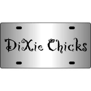 Dixie Chicks Logo Mirror License Plate